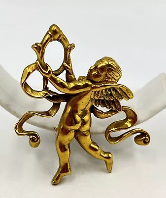 Vintage 1982 MMA Metropolitan Museum Of Art Angel Cherub Pin Brooch Pendant • $29.99