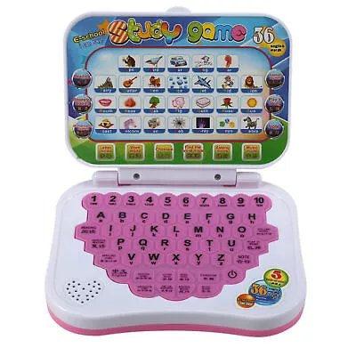 Baby Kids Bilingual Kids Learning Laptop Toy Educational Toy Computer Game • £11.35