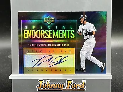 2006 Upper Deck Miguel Cabrera Special Endorsements Auto Autograph • $69.99