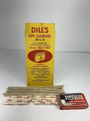 Vtg Medico Pipe Filters & Dills Pipe Cleaners Tobacco Original Boxes • $12.50