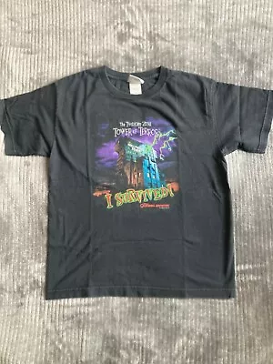 Vintage Disney Tower Of Terror Mickey Mouse Twilight Zone Shirt Youth XL Vtg 90s • $36.99