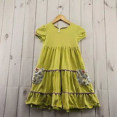 Matilda Jane Dress Girls 8 Knee Length Short Sleeve Pockets Multicolor Floral • $15.39