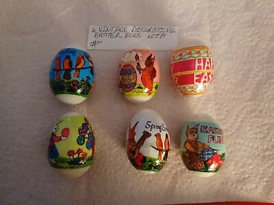 Vintage Rare Gumball/vend/dime Store Decorative Easter Eggs W/prize Lot Of 6 B • $16.29