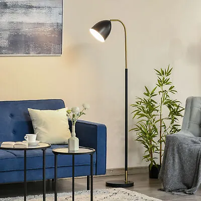 £42.99 • Buy Arc Floor Lamp Sofa Side Standing Reading Light, Living Room, Bedroom, Gold