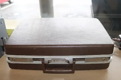 Vintage Classic Brown Samsonite Hard Sided Briefcase Attache Carry Case W KEY • $59.99