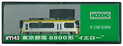 Modemo NT143 Tokyo Metropolitan Tram Type 8800 Yellow (N Scale) MWM F/S W/Track# • $111.29