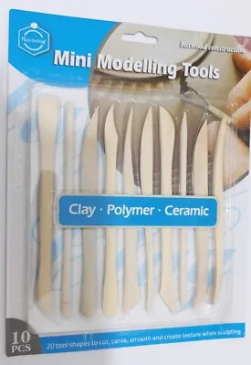 £6.49 • Buy  10X Wooden Polymer Modelling Pottery Clay Sculpting Tool Set With Varied Tips