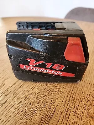 Milwaukee V18 48-11-1830 18v Lithium (Li-Ion) Battery For Parts Or Repair  • $15