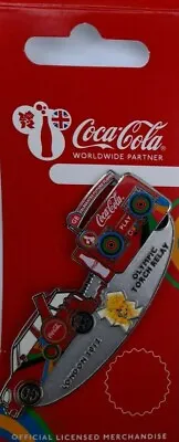 Official London 2012 Olympic Coca Cola Otr Red Mini Beat Pin Badge Brand New • £11.95