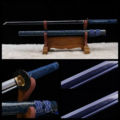 High Quality Zatoichi Japanese Samurai Ninja Sword Folded Steel Full Tang Blade • $196.46