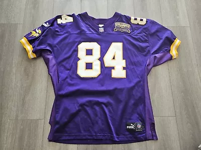 Puma Minnesota Vikings Randy Moss Authentic 2000 Jersey Patch Rare 2xl 54 Xxl OG • $298.88