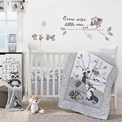 Bedtime Originals Little Rascals Forest Animals 3 Piece Crib Bedding Set • $47.83