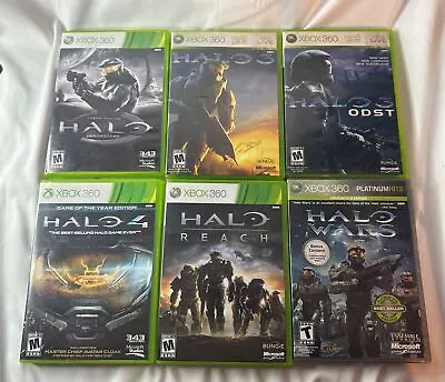 XBOX 360 Halo Lot - Reach + Combat Anniversary + Halo 3 + ODST + Halo 4 + Wars • $69.99