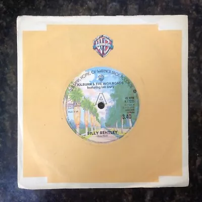 Kilburn & The High Roads Featuring Ian Dury - Billy Bentley (7  Single) • £7.99