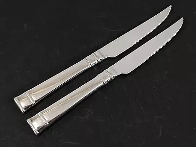 Heritage Mint BENTLEY 2 Steak Knives 9-1/4  Stainless 18/10 Flatware • $29.99