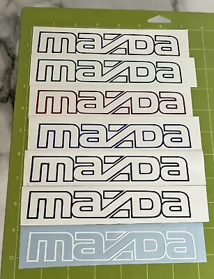 Mazda Miata 1990-1992 6 X1 Front Bumper Mazda Sticker Decal Multi Colors  • $13.99