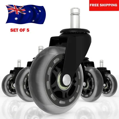 $31.99 • Buy 5pcs Rollerblade Office Desk Chair Wheels Replacement Rolling Caster Grip Ring O