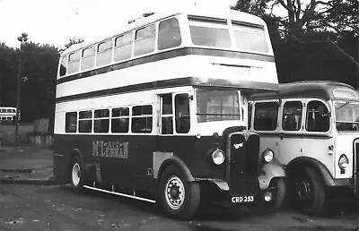 Vintage Photograph Double Decker Bus - Route A & C McLennan Aberdeen  (BU7) • £3.99