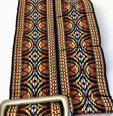 Vtg. Prinz Camera Strap Colorful Rainbow Hippie 2  Wide Band 190-23 Taiwan 560 • $18.25