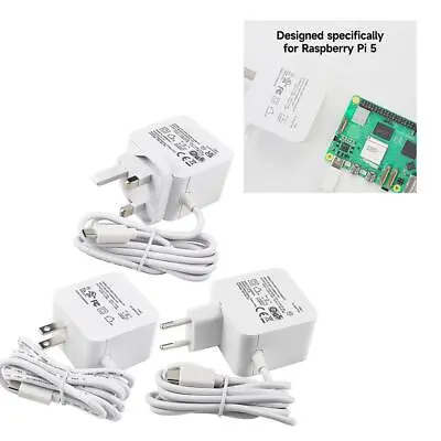 Official Raspberry Pi 27W USB-C Power Supply 5.1V 5A Compatible For PD Char H2C0 • $40.99