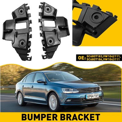$10.44 • Buy For VW Volkswagen Jetta 11-14 Front Bumper Bracket Front Pair Beam Mount Support