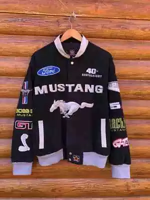 NASCAR Mustang Jacket 🐎🏎️ Rancing Vintage Bomber • $450