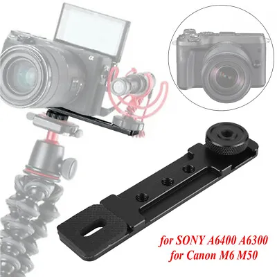 $12.71 • Buy Alloy Extension Mount Bracket Tripod Hot Shoe For SONY A6400 A6300 Canon M6 M50