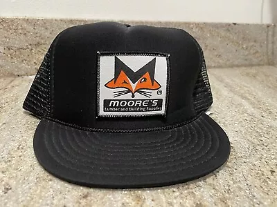 Vintage Moores Lumber And Building Supply Hat Nissin One Size Fits All Snap Back • $15