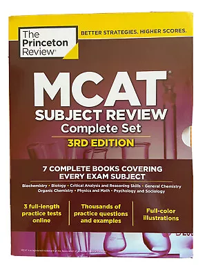 Princeton Review MCAT Subject Review 3rd Edition 7 Book Complete Set • $30