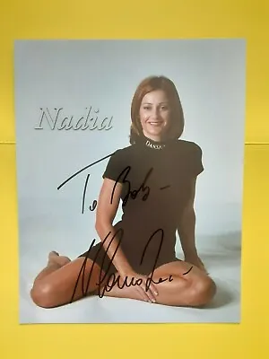 Nadia Comaneci Signed  Autographed 8X10 Photo Inscribed To. Bob • $18.99