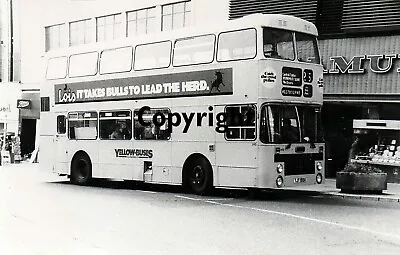 Bournemouth Yellow Buses TJT193X Leyland Olympian B&W Bus Photo • £1.10