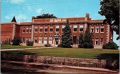 Norway High School Maine ME Exterior Postcard PM Clean Cancel WOB Note VTG 4c • $3