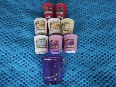 Yankee Candle 8 Votive Candles - Mixed Scent Collection - Plus Holder. • £8
