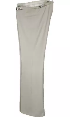 VERTIGO Petite Paris Light Grey Polyester Blend Bootcut Pant 42P/10P New • $49