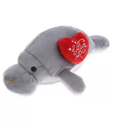 DolliBu I LOVE YOU Wild Collection Plush Manatee Valentine Stuffed Animal - 15  • $19.97