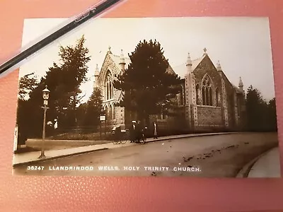 Postcard Wales Radnorshire Powys Llandrindod Wells Holy Trinity Church P/u 1912 • £6.99