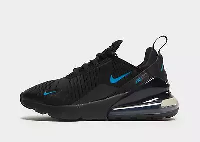 Genuine Nike Air Max 270 GS ® ( Junior UK Size 5 EUR 38 ) Black / Blue • $154.73