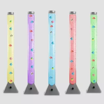 £44.95 • Buy 90cm 120cm Colour Change LED Bubble Fish Lamp Tube Tower Sensory Mood Light