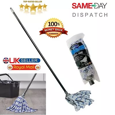 £12.70 • Buy Addis Cloth Mop & Free Refill Head Graphite Grey Home Office Indoor Surfaces