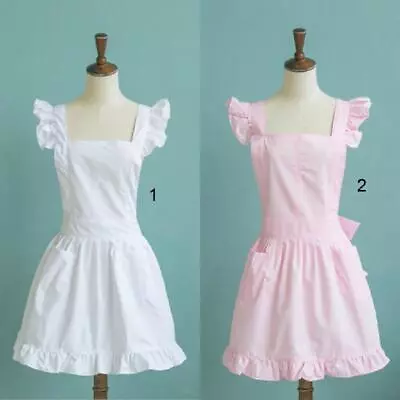 Girls Victorian Maid Apron Dress Pinafore Pinny Smock Costume • $41.77