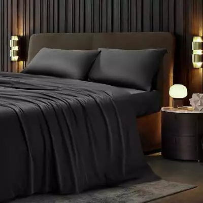 1800TC Luxury Soft Bamboo Bed Sheet Sets Single/Double/Queen/King Full Size 2024 • $24.99