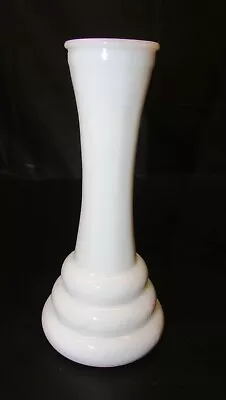 Vintage 1970's White Milk Glass 6  Tall Bud Vase • $15