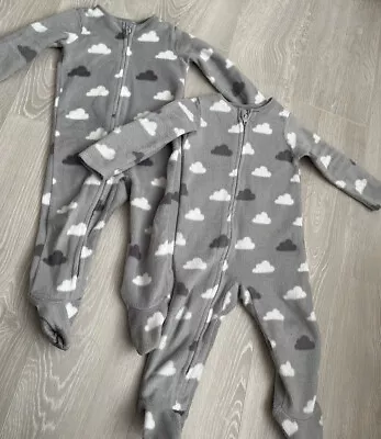 £4 • Buy Winter Fleece Sleepsuits 12-18 Months 