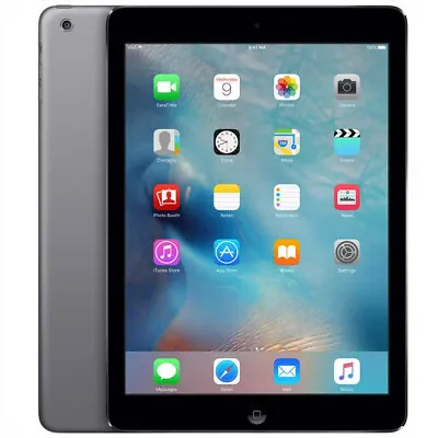 Apple IPad Air A1474 Tablet 16GB Space Gray Wi-Fi Only Tested Engraving Removed • $45.69