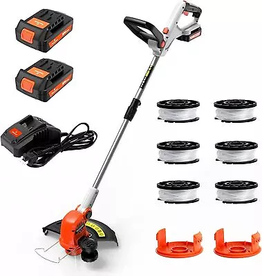 20V 12  Rotatable Cordless String Trimmer Yard Adjustable Head Edger Weed Wacker • $59.99