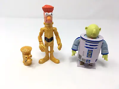 Star Wars The Muppets Beaker And Dr. Benson Honeydew C-3PO And R2-D2 Loose *Read • $49.99