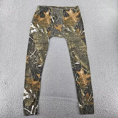 Thermal Camo Leggings Mens Large Outdoor Elastic Waist Hunting Hiking Camping • $7.49