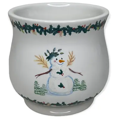 The White Barn Candle Co. Snowman Candle Holder • $10.99