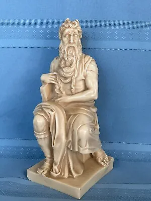 Alabaster Michelangelo Horns Of Moses 10 Commandments Figurine • $29.99