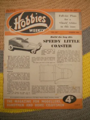 £1 • Buy Hobbies Weekly Magazine 7th May 1952 With Chuck Glider Plan